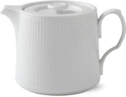 Royal Copenhagen Hvid Riflet Tekande 75 Cl