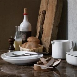 Royal Copenhagen Hvid Riflet Moderne Tallerken 25 Cm -Royal Copenhagen 1028378 RoyalCopenhagenEMEA 03 White Fluted Modern plates 25cm