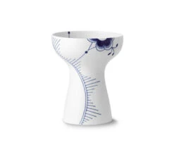 Royal Copenhagen Blå Mega Riflet Vase 19 Cm