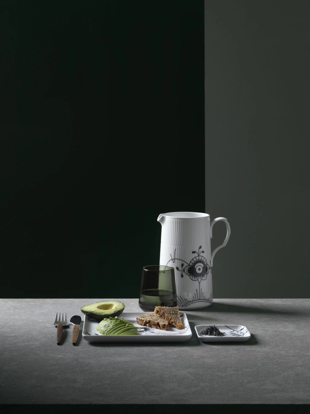 Royal Copenhagen Sort Mega Riflet Firkantet Asiet 9 Cm 3 Royal Copenhagen Sort Mega Riflet Firkantet Asiet 9 Cm - Billede 3