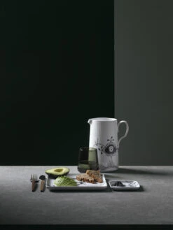 Royal Copenhagen Sort Mega Riflet Firkantet Tallerken 20 Cm -Royal Copenhagen 10523992