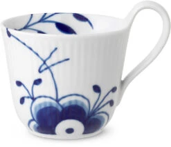 Royal Copenhagen 17 Royal Copenhagen Blå Mega Riflet Højhankskop 25 Cl