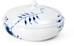 Royal Copenhagen Blå Mega Riflet Skål M. Låg 130 Cl -Royal Copenhagen 1064777 2