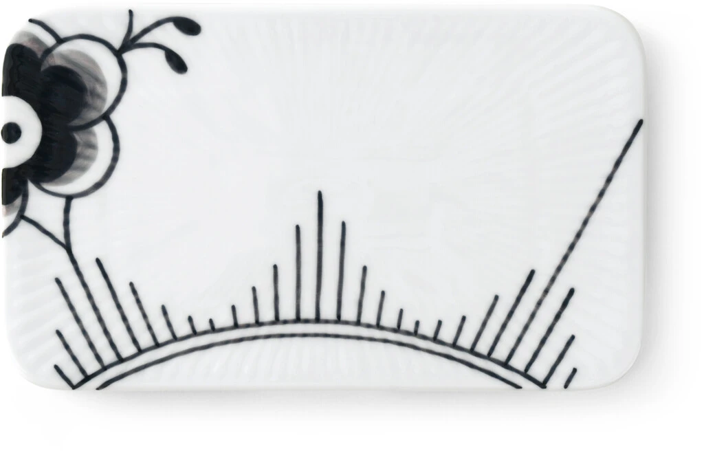 Royal Copenhagen Sort Mega Riflet Serveringsbræt 15,5 Cm 1 Royal Copenhagen Sort Mega Riflet Serveringsbræt 15,5 Cm