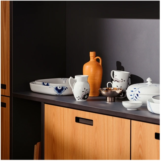 Royal Copenhagen Sort Mega Riflet Kande 38 Cl 3 Royal Copenhagen Sort Mega Riflet Kande 38 Cl - Billede 3