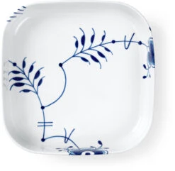 Royal Copenhagen Blå Mega Riflet Ovnfast Fad 25x25 Cm
