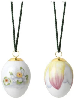 Royal Copenhagen Påskeæg 2 Stk, Åkande & Åkandeblade