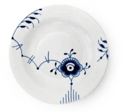 Royal Copenhagen Blå Mega Riflet Dyb Tallerken 27 Cm