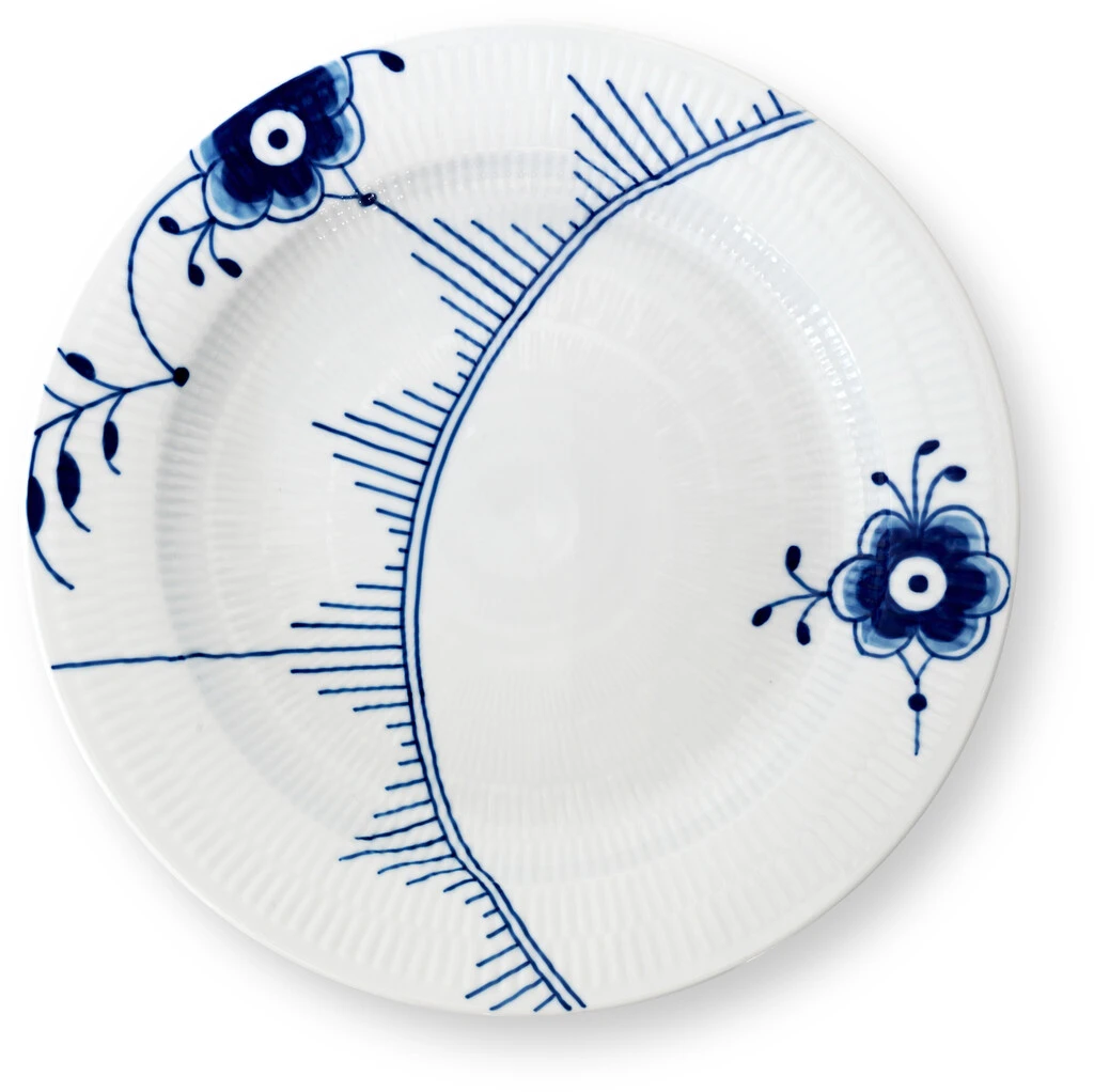 Royal Copenhagen Blå Mega Riflet Fad 33 Cm 1 Royal Copenhagen Blå Mega Riflet Fad 33 Cm