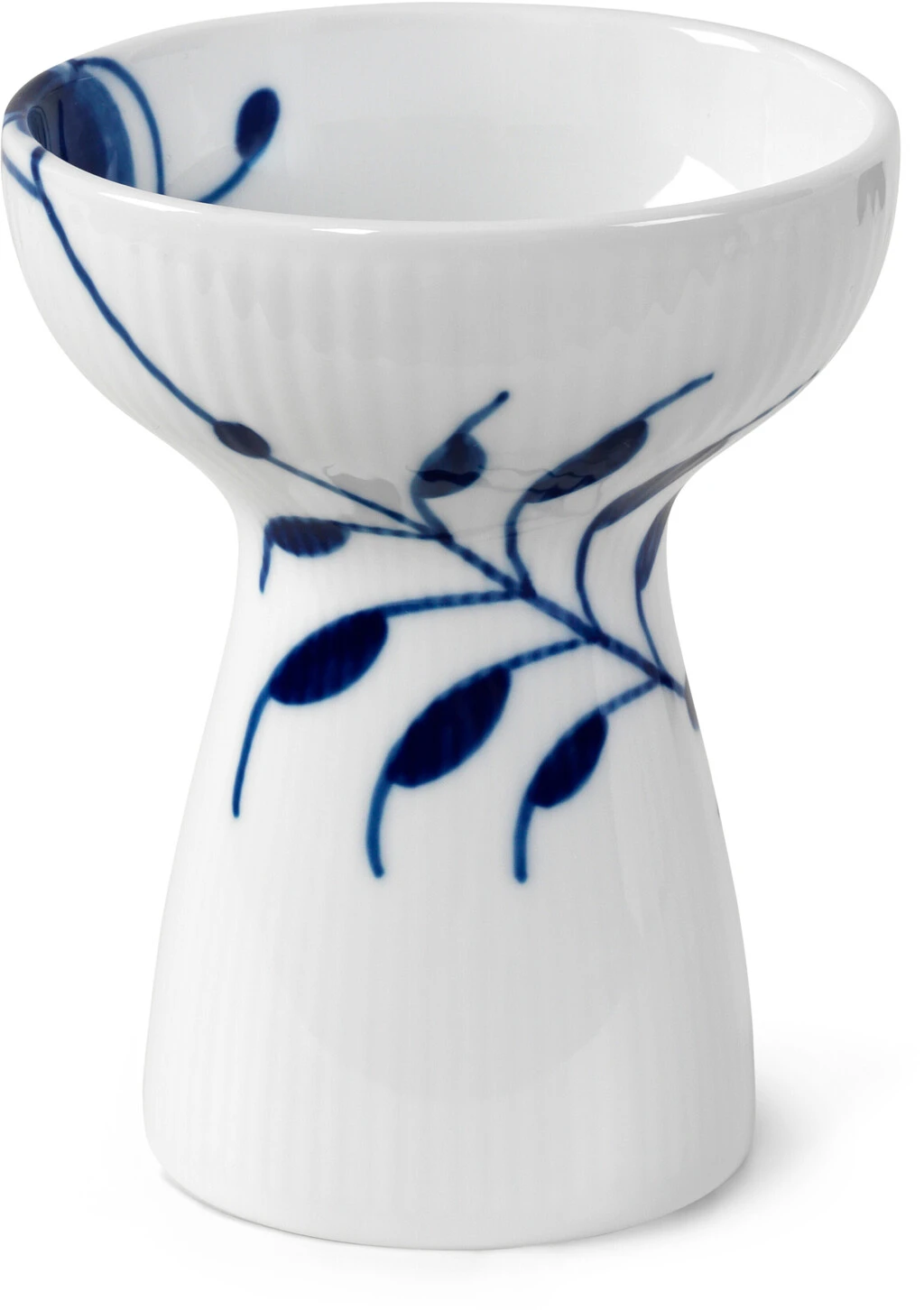 Royal Copenhagen Blå Mega Riflet Vase H11 Cm 1 Royal Copenhagen Blå Mega Riflet Vase H11 Cm