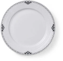 Royal Copenhagen Sort Riflet Blonde Tallerken 27 Cm