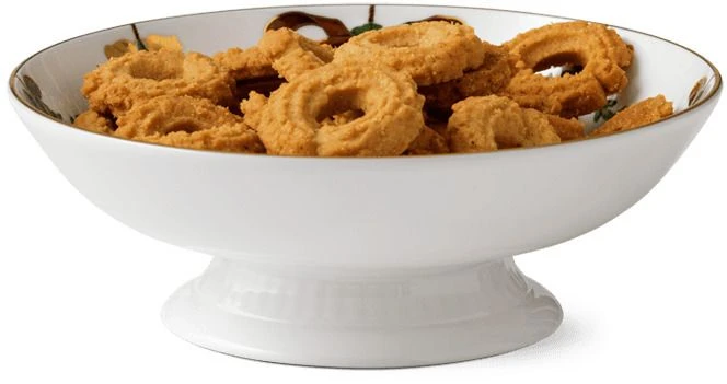 Royal Copenhagen Stjerne Riflet Jul Skål På Fod 18 Cm 2 Royal Copenhagen Stjerne Riflet Jul Skål På Fod 18 Cm - Billede 2