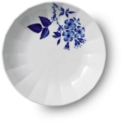 Royal Copenhagen Blomst Dyb Tallerken 24 Cm, Rose