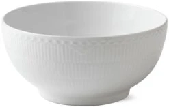 Royal Copenhagen Hvid Halvblonde Skål Ø24 Cm