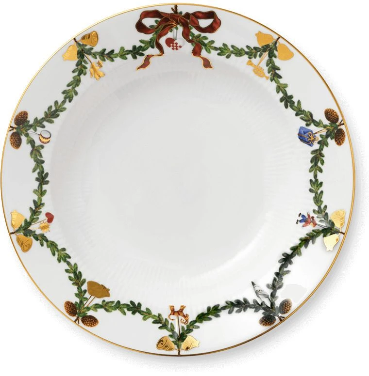 Royal Copenhagen Stjerne Riflet Jul Dyb Tallerken 24 Cm 1 Royal Copenhagen Stjerne Riflet Jul Dyb Tallerken 24 Cm
