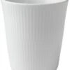 Royal Copenhagen Hvid Riflet Termokop 29 Cl