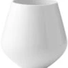 Royal Copenhagen Hvid Riflet Stor Vase 20,5 Cm