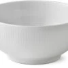 Royal Copenhagen Hvid Riflet Skål Ø18 Cm
