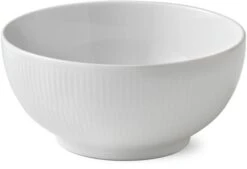 Royal Copenhagen Hvid Riflet Skål Ø18 Cm
