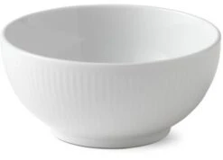 Royal Copenhagen Hvid Riflet Skål Ø13 Cm
