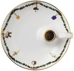 Royal Copenhagen Stjerne Riflet Jul Lysestage 17,4 Cm -Royal Copenhagen RC0328