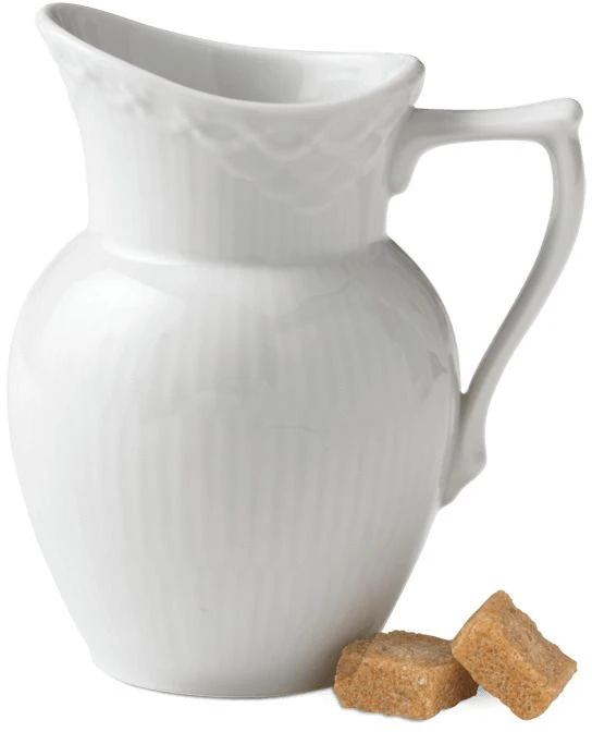 Royal Copenhagen Hvid Halvblonde Flødekande 2 Royal Copenhagen Hvid Halvblonde Flødekande - Billede 2