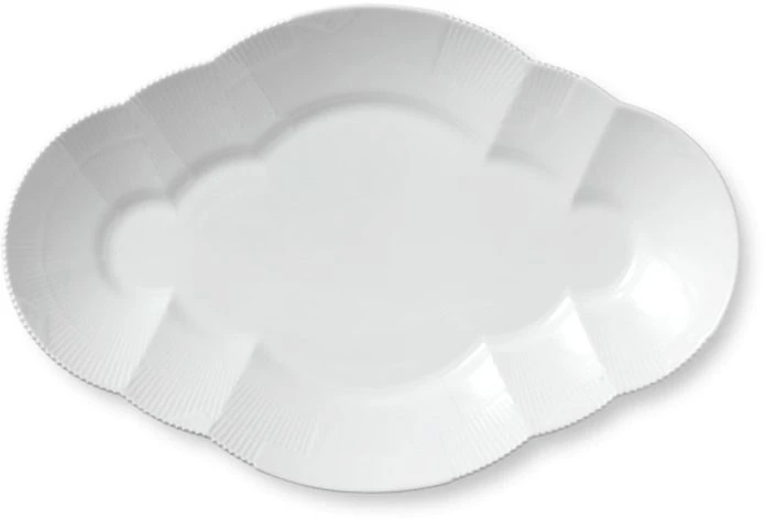 Royal Copenhagen Hvid Elements Fad 38,5 Cm 1 Royal Copenhagen Hvid Elements Fad 38,5 Cm