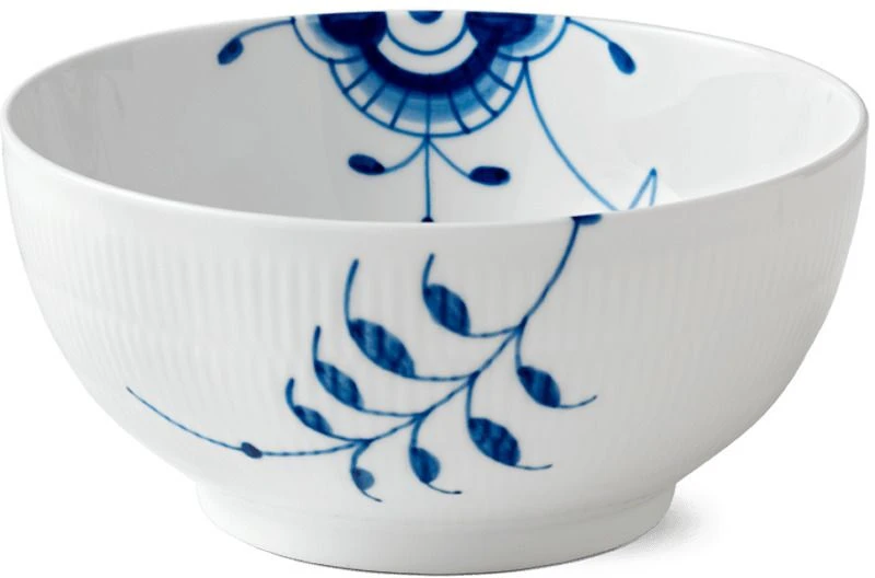Royal Copenhagen Blå Mega Riflet Skål Ø24 Cm 2 Royal Copenhagen Blå Mega Riflet Skål Ø24 Cm - Billede 2