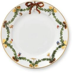 Royal Copenhagen Stjerne Riflet Jul Tallerken 19 Cm