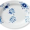 Royal Copenhagen Blå Mega Riflet Fad 36,5 Cm