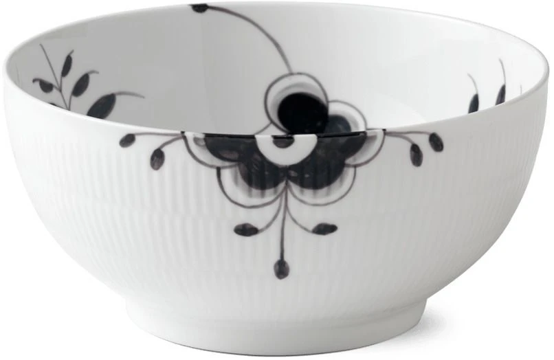 Royal Copenhagen Sort Mega Riflet Skål Ø24 Cm 2 Royal Copenhagen Sort Mega Riflet Skål Ø24 Cm - Billede 2