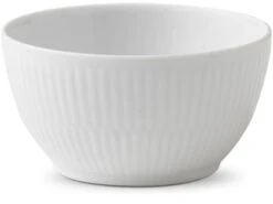 Royal Copenhagen Hvid Riflet Sukkerskål 15 Cl