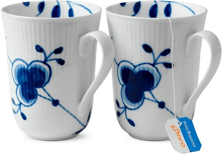 Royal Copenhagen Blå Mega Riflet Krus 2 Stk. 33 Cl 2 Royal Copenhagen Blå Mega Riflet Krus 2 Stk. 33 Cl - Billede 2