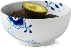 Royal Copenhagen Blå Mega Riflet Skål Ø18 Cm -Royal Copenhagen RC0427