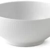 Royal Copenhagen Hvid Riflet Skål Ø15 Cm
