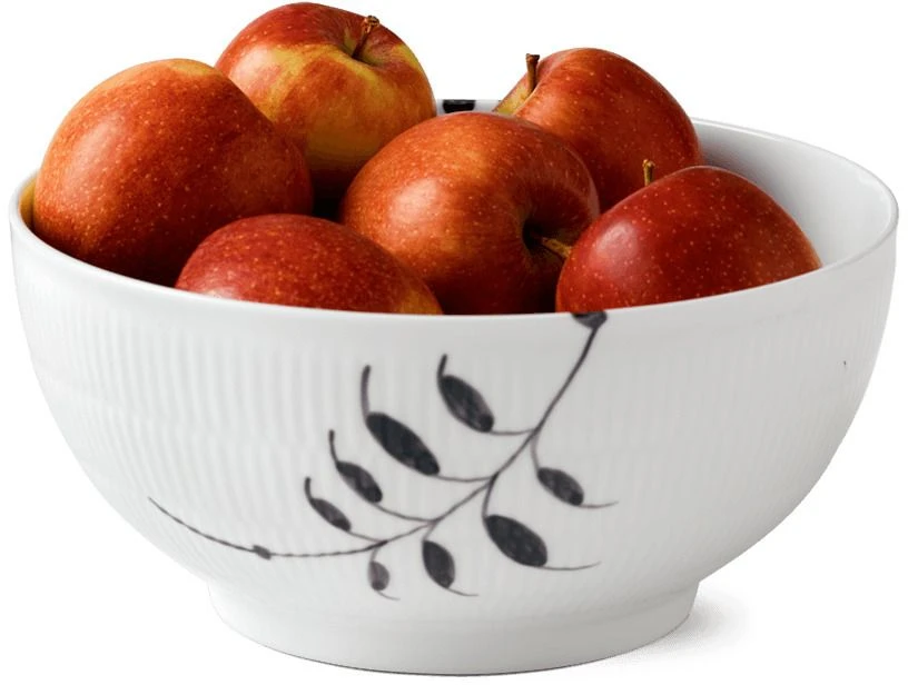 Royal Copenhagen Sort Mega Riflet Skål Ø24 Cm 3 Royal Copenhagen Sort Mega Riflet Skål Ø24 Cm - Billede 3