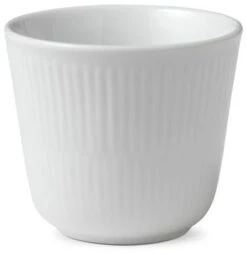 Royal Copenhagen Hvid Riflet Termokop 26 Cl