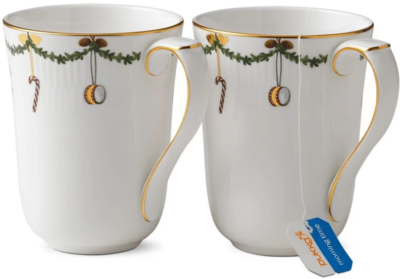 Royal Copenhagen Stjerne Riflet Jul Krus 2 Stk. 33 Cl 3 Royal Copenhagen Stjerne Riflet Jul Krus 2 Stk. 33 Cl - Billede 3