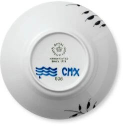 Royal Copenhagen Sort Mega Riflet Dyb Tallerken 24 Cm -Royal Copenhagen RC0473