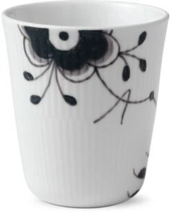 Royal Copenhagen Sort Mega Riflet Termokop 29 Cl