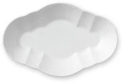 Royal Copenhagen 15 Royal Copenhagen Hvid Elements Fad 23 Cm