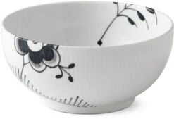 Royal Copenhagen Sort Mega Riflet Skål Ø18 Cm