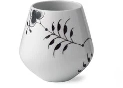 Royal Copenhagen Sort Mega Riflet Vase 15 Cm