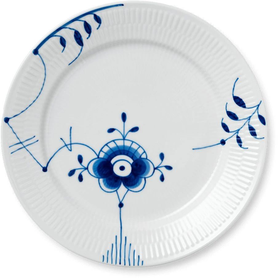 Royal Copenhagen Blå Mega Riflet Tallerken 27 Cm 1 Royal Copenhagen Blå Mega Riflet Tallerken 27 Cm