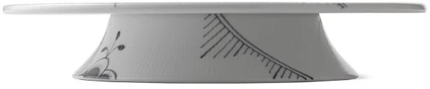 Royal Copenhagen Sort Mega Riflet Fad På Fod 32 Cm 3 Royal Copenhagen Sort Mega Riflet Fad På Fod 32 Cm - Billede 3