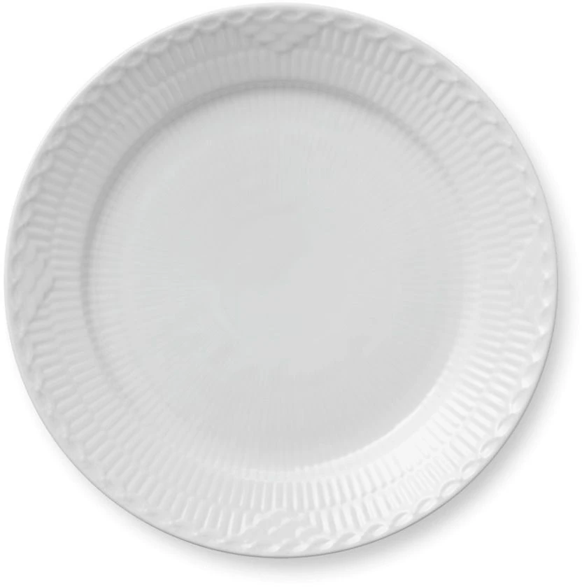 Royal Copenhagen Hvid Halvblonde Tallerken 25 Cm 1 Royal Copenhagen Hvid Halvblonde Tallerken 25 Cm