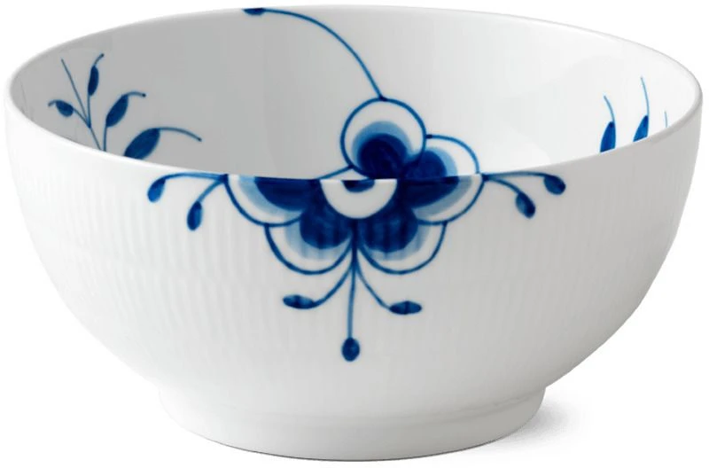 Royal Copenhagen Blå Mega Riflet Skål Ø24 Cm 1 Royal Copenhagen Blå Mega Riflet Skål Ø24 Cm