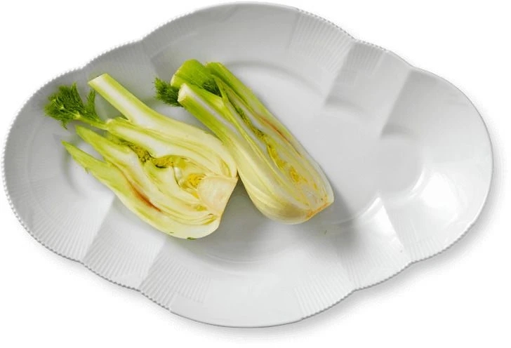 Royal Copenhagen Hvid Elements Fad 38,5 Cm 2 Royal Copenhagen Hvid Elements Fad 38,5 Cm - Billede 2