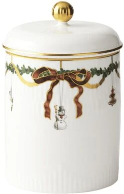 Royal Copenhagen Stjerne Riflet Jul Krukke M. Låg 16 Cm