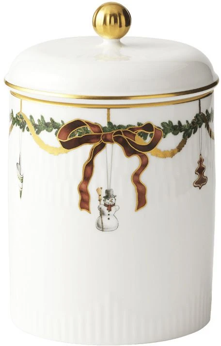 Royal Copenhagen Stjerne Riflet Jul Krukke M. Låg 16 Cm 1 Royal Copenhagen Stjerne Riflet Jul Krukke M. Låg 16 Cm